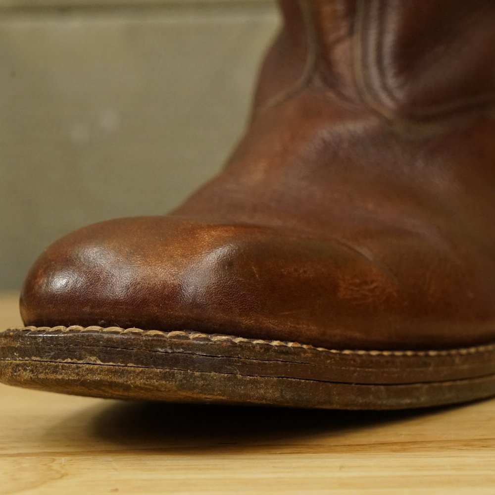 Bespoke Horse Equestrian Riding Boots Brown Leather Mens 8D Womens 9M - Picture 14 of 15
